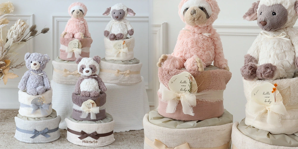 メリーマイヤー タオルおむつケーキ