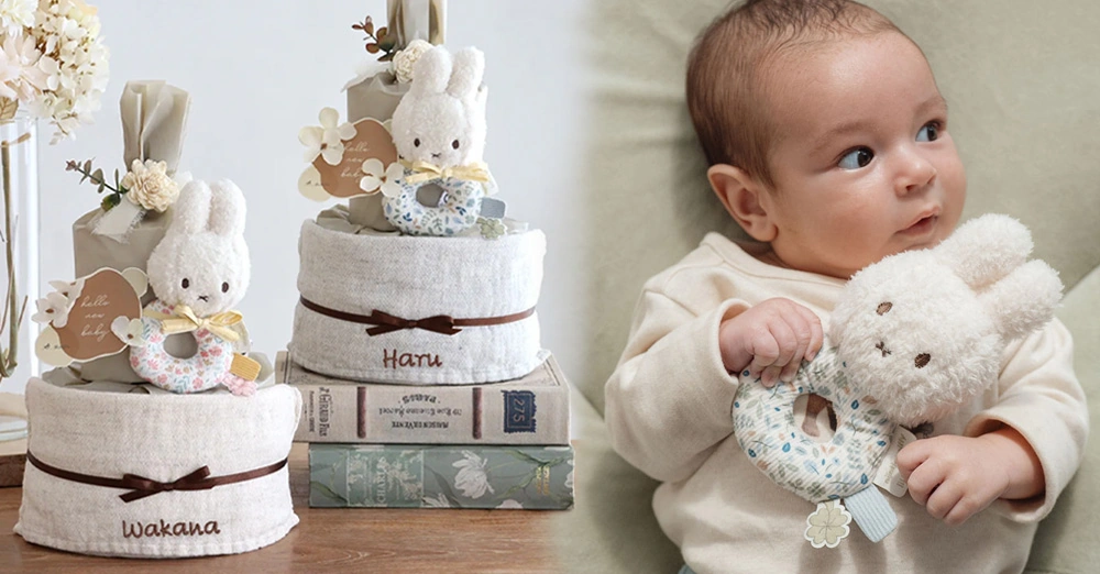 ランキング1　miffy x Little Dutch ナチュラルタオルおむつケーキ