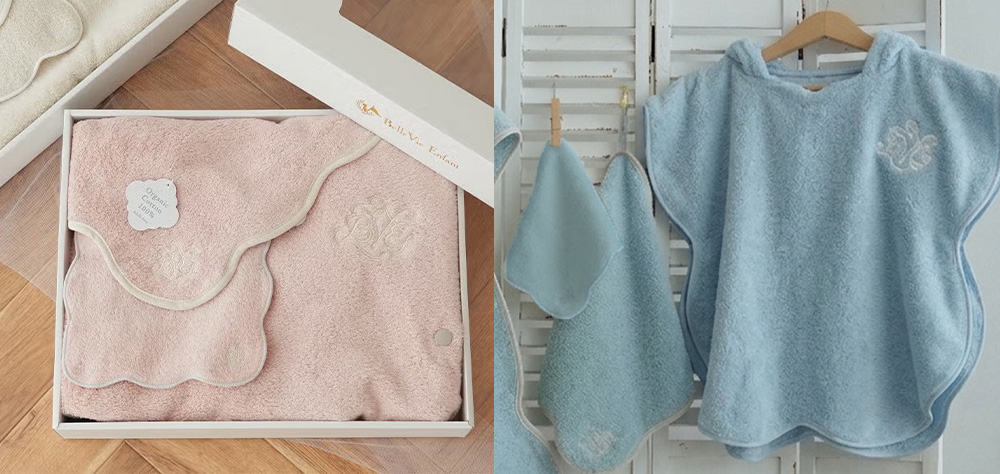 Nuage バスポンチョタオル3点セット