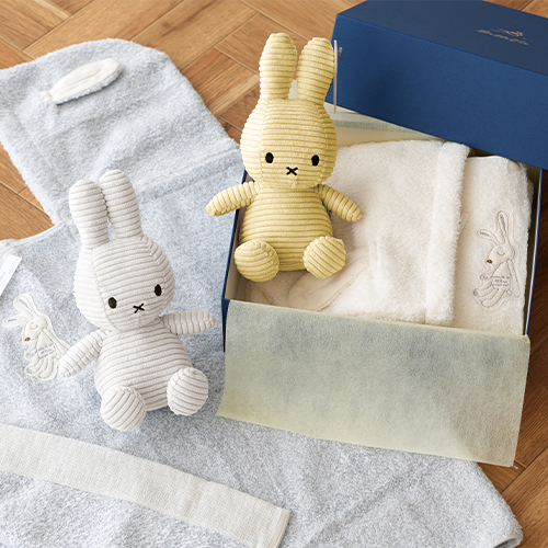 Choetto（シュエット）フード付きバスタオル＋コーデュロイミッフィーセット