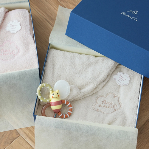 出産祝いギフトセット　Choetto(シュエット)フード付きバスタオル＋スタイ＋ミニタオル 今治タオルギフトセット