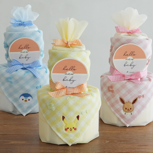 モンポケ るんるんタオルおむつケーキ