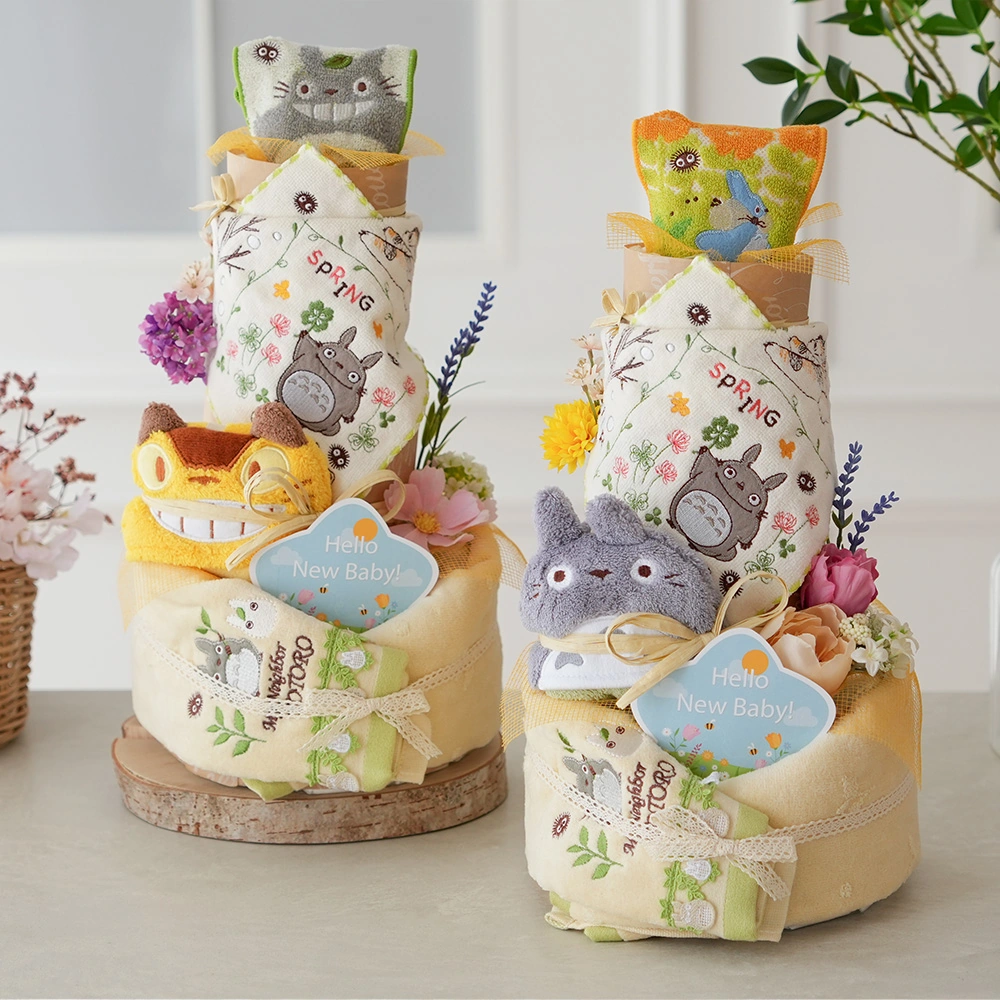 おむつケーキ】トトロトリプルタワーおむつケーキ