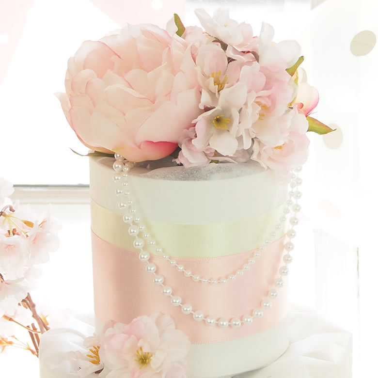 【おむつケーキ】Diaper cake Gracieux ダイパーケーキ グレイス 桜ダイパーケーキ