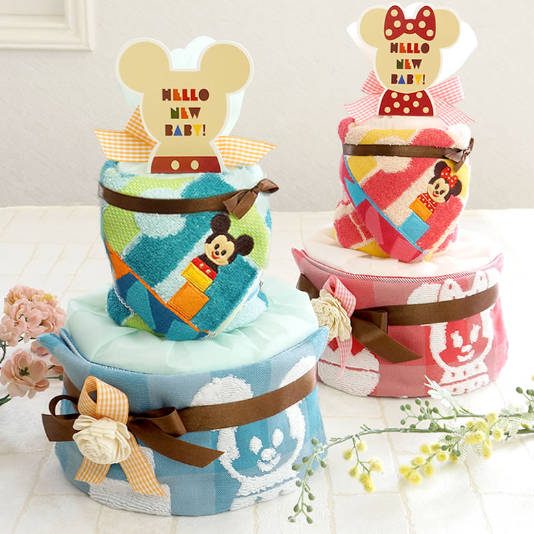 ディズニー KIDEAタオルおむつケーキ