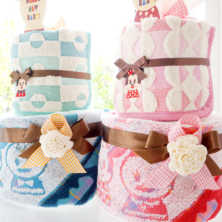 おむつケーキ ディズニー Kidea タオルおむつケーキ