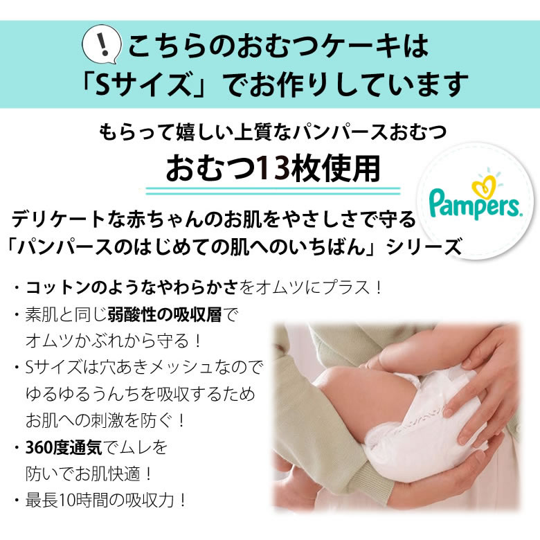 おむつはSサイズを13枚使用