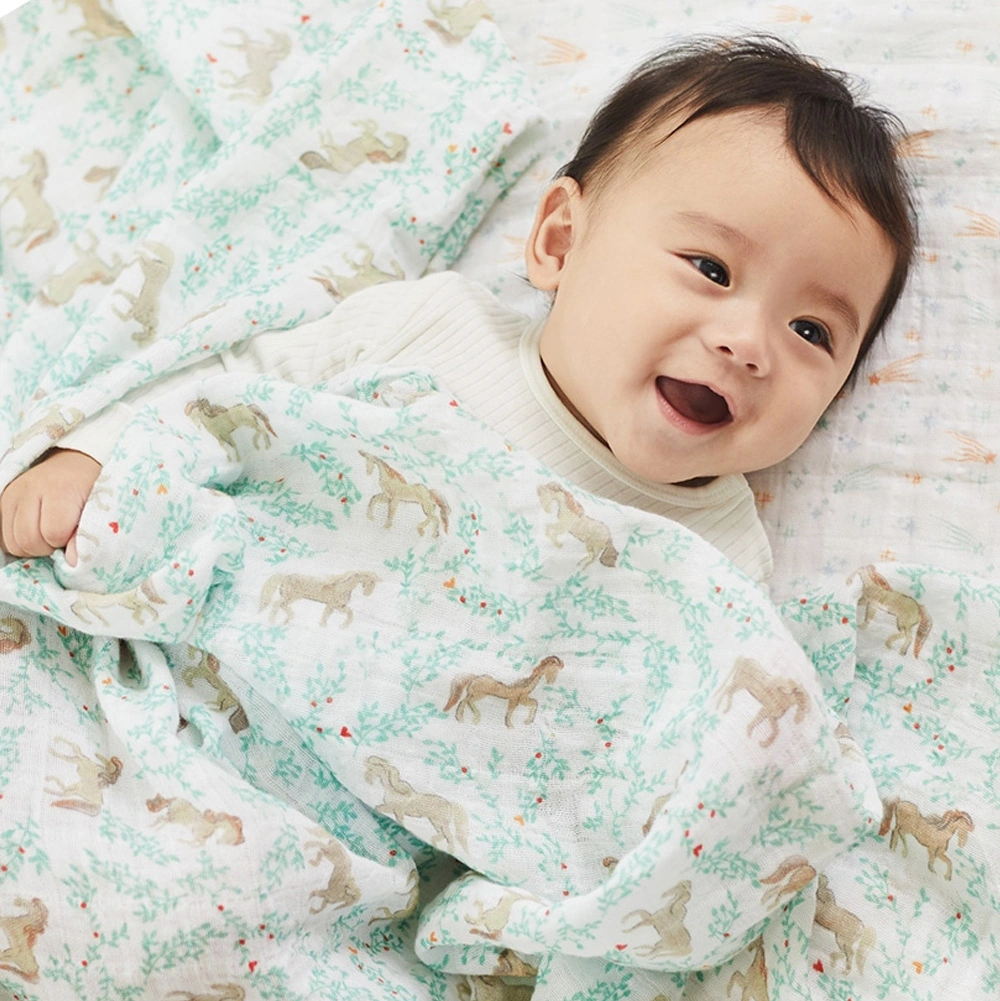 aden+anais(エイデンアンドアネイ)おくるみスワドル イヤーオブザホース・うま