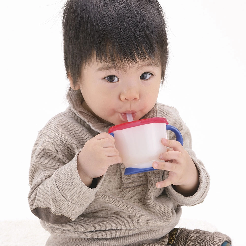 【出産祝い ベビー食器】ミッキー・ミニー アイコンランチプレート+お食事スタイセット+アクリア名前入りストローマグ ストローマグの練習に大人気のアクリア