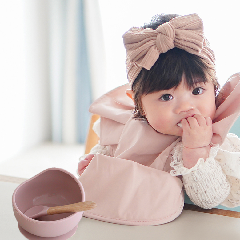 Elodie エロディ お食事エプロンお名前入り＋シリコンボールセット