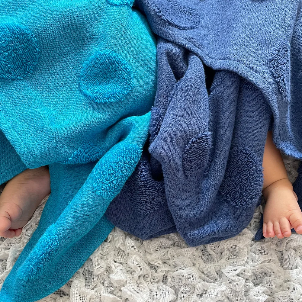 吸水性に優れた無撚糸パイル×上質ガーゼ