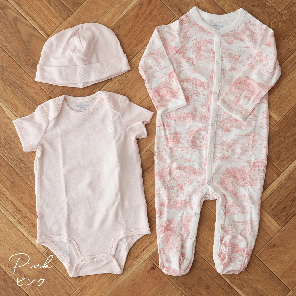 ラルフローレン　ベビー服3点セット POLO RALPH LAUREN 【並行輸入品】ポロ ラルフ ローレン ベビー ギフト