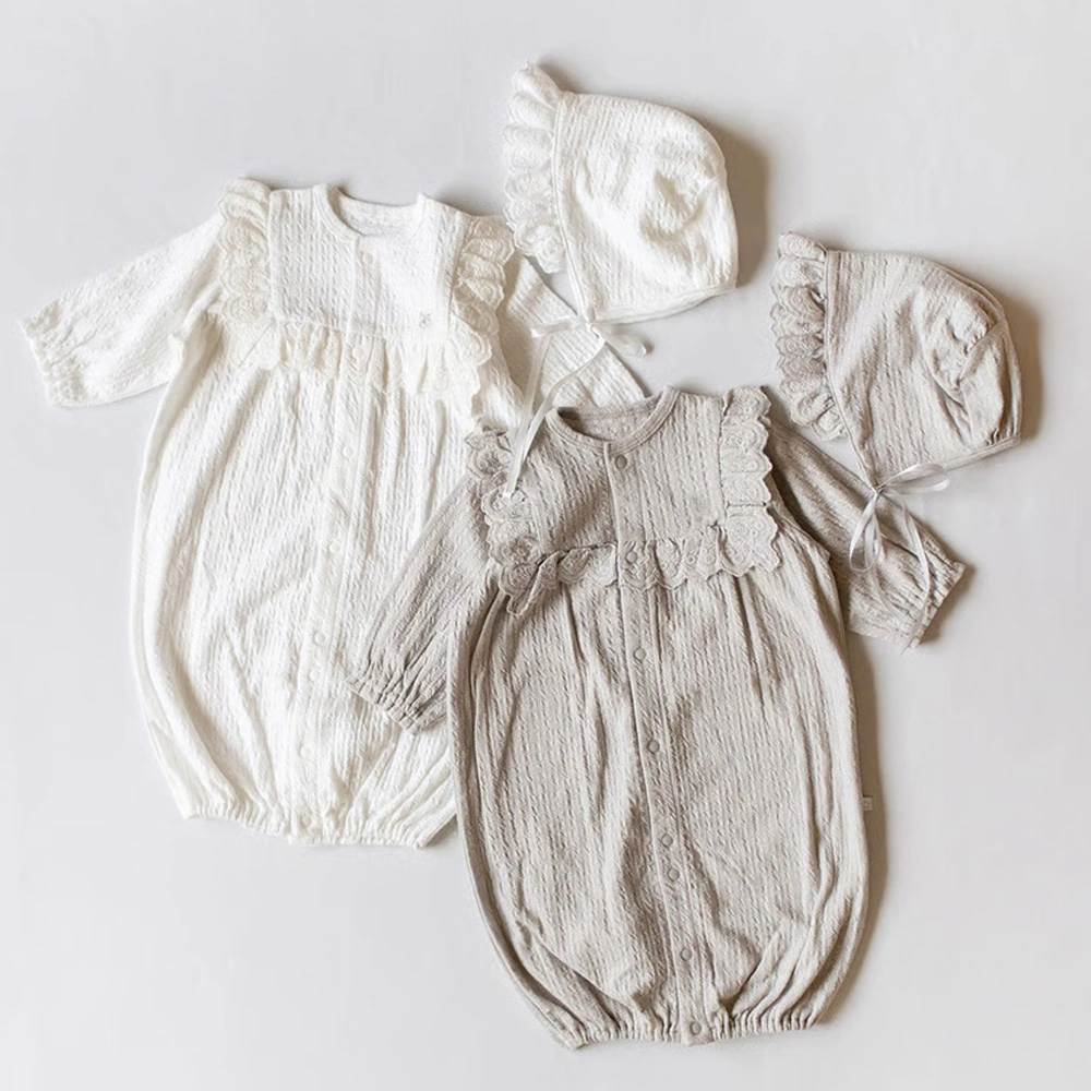 mocmof（モクモフ）　レース2wayオール+ボンネットセット