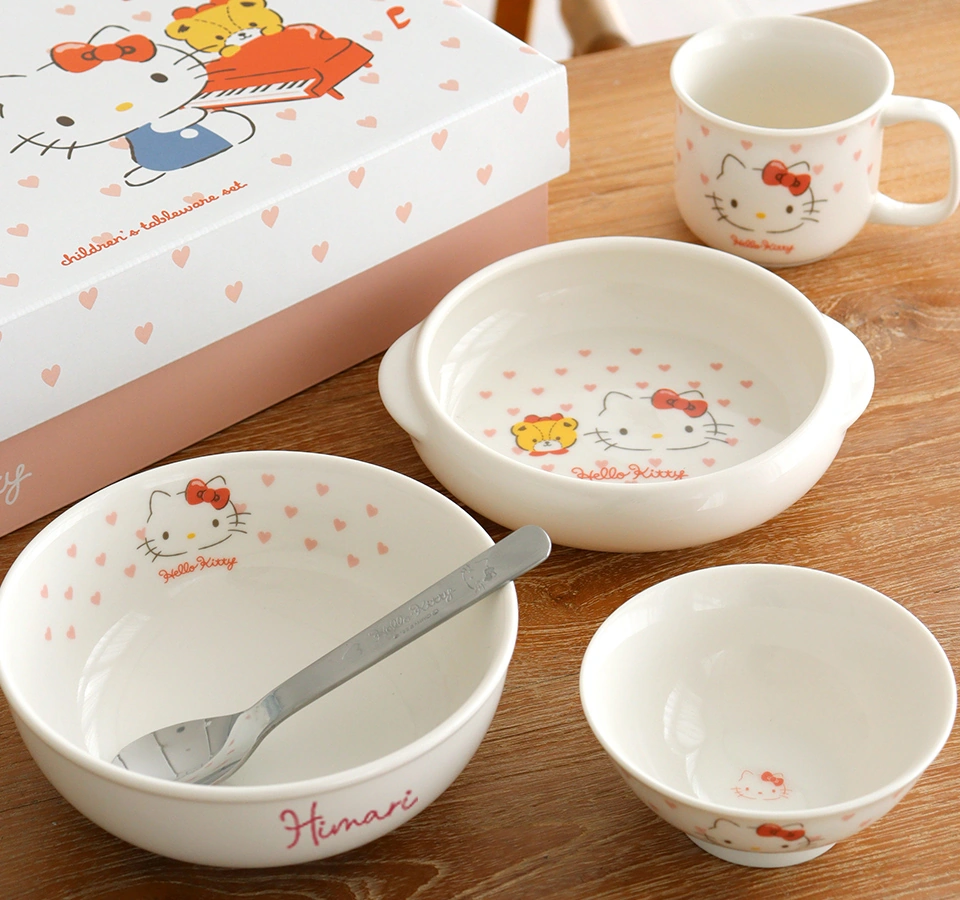 ハローキティ ピンクハート 食器ギフトセット