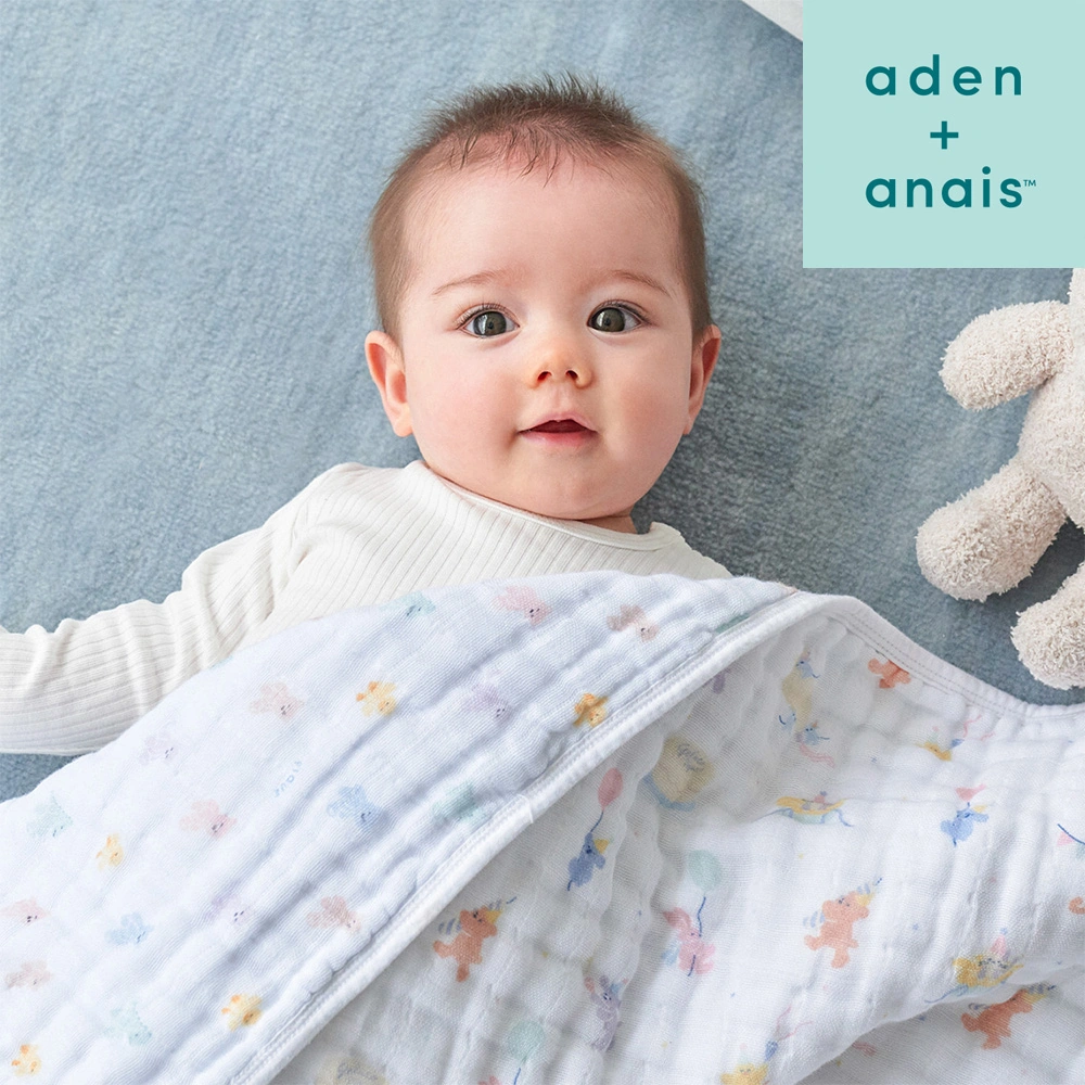 【出産祝い おくるみ】aden + anais gelato pique リバーシブルブランケット・ミニ