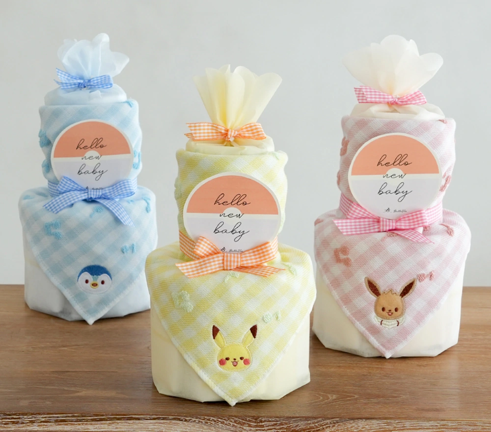 モンポケ るんるんタオルおむつケーキ