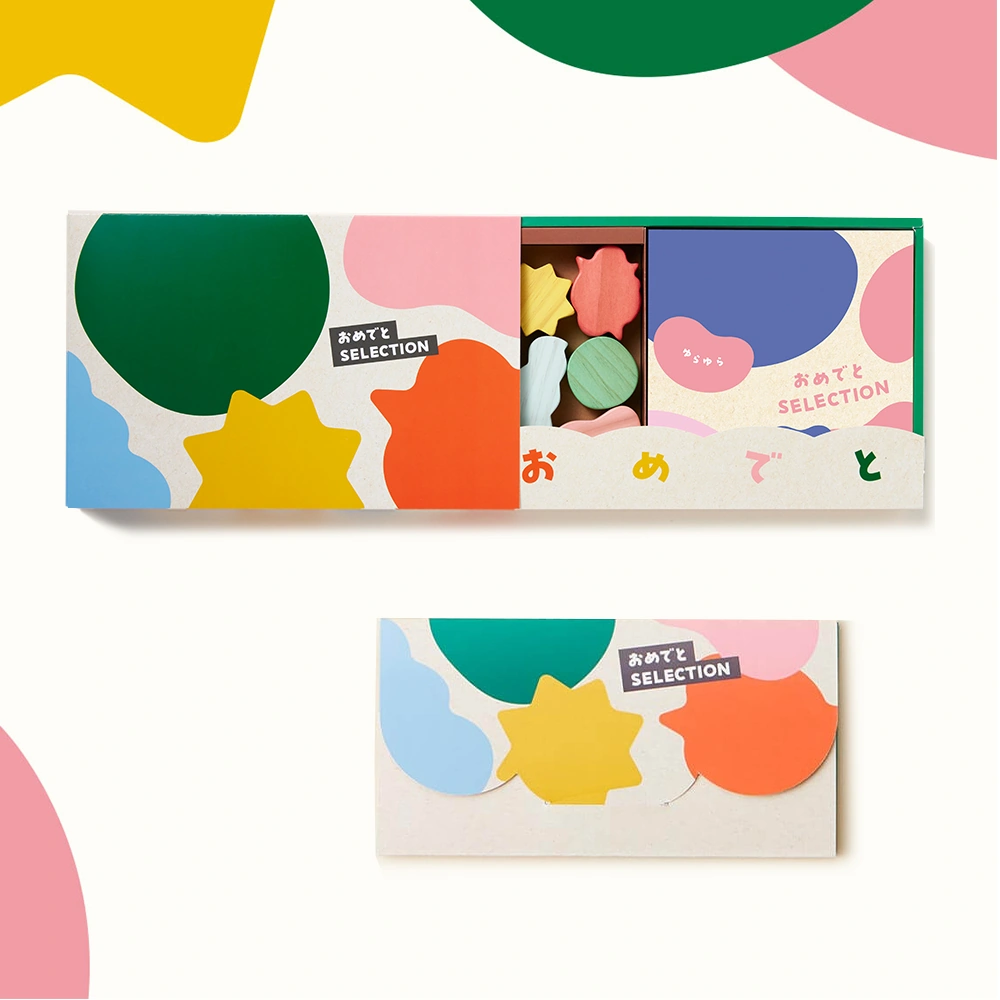 【出産祝い】おめでとセレクション カタログギフト(おもちゃつき冊子「ゆらゆら」/カードカタログ「ももいろ」)
