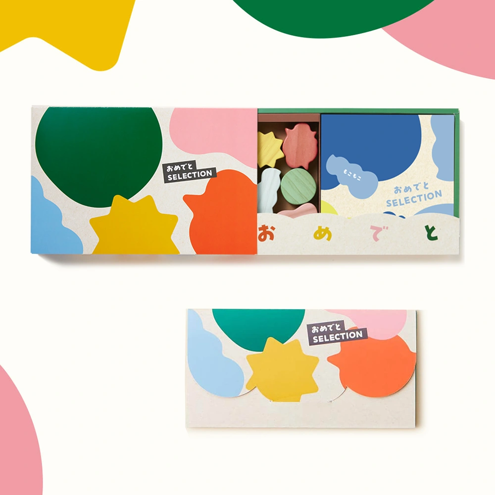 【出産祝い】おめでとセレクション カタログギフト（おもちゃつき冊子「もこもこ」／カードカタログ「みずいろ」）