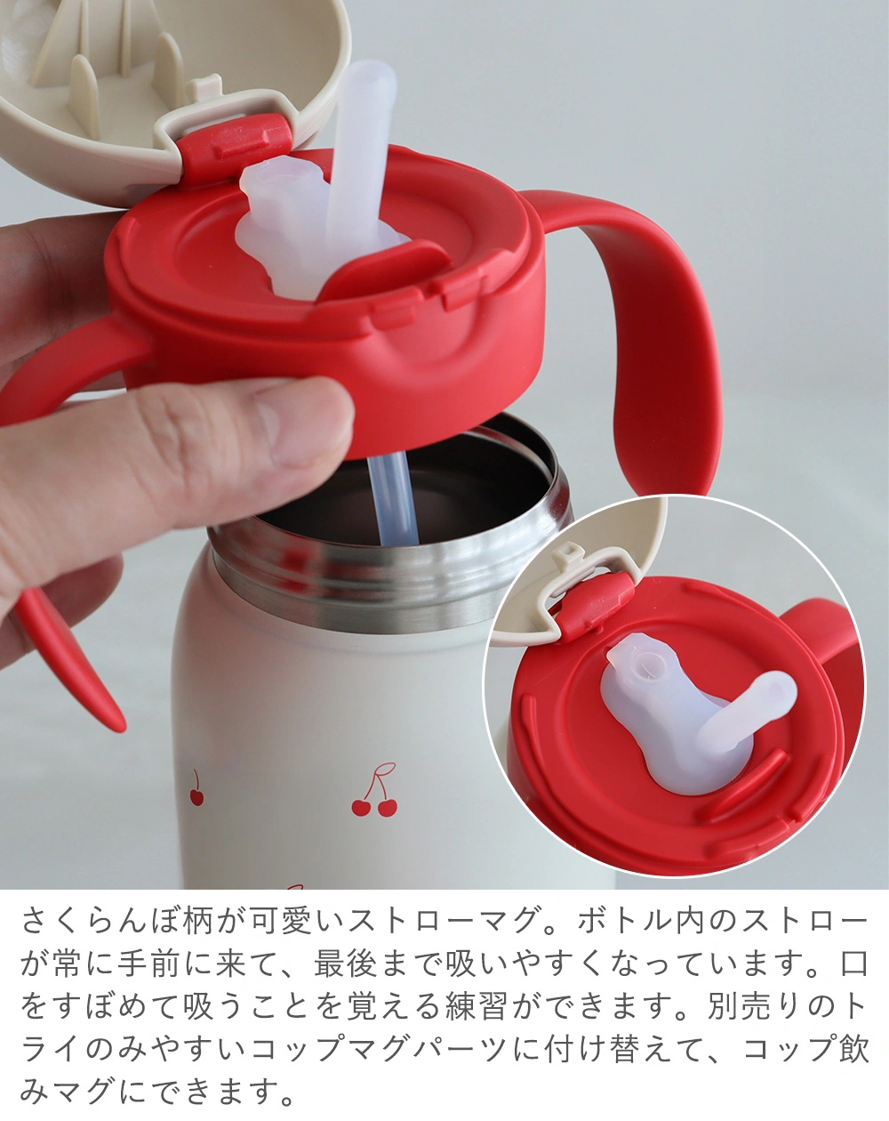 バリエーション ストローマグ450(レッド) 詳細