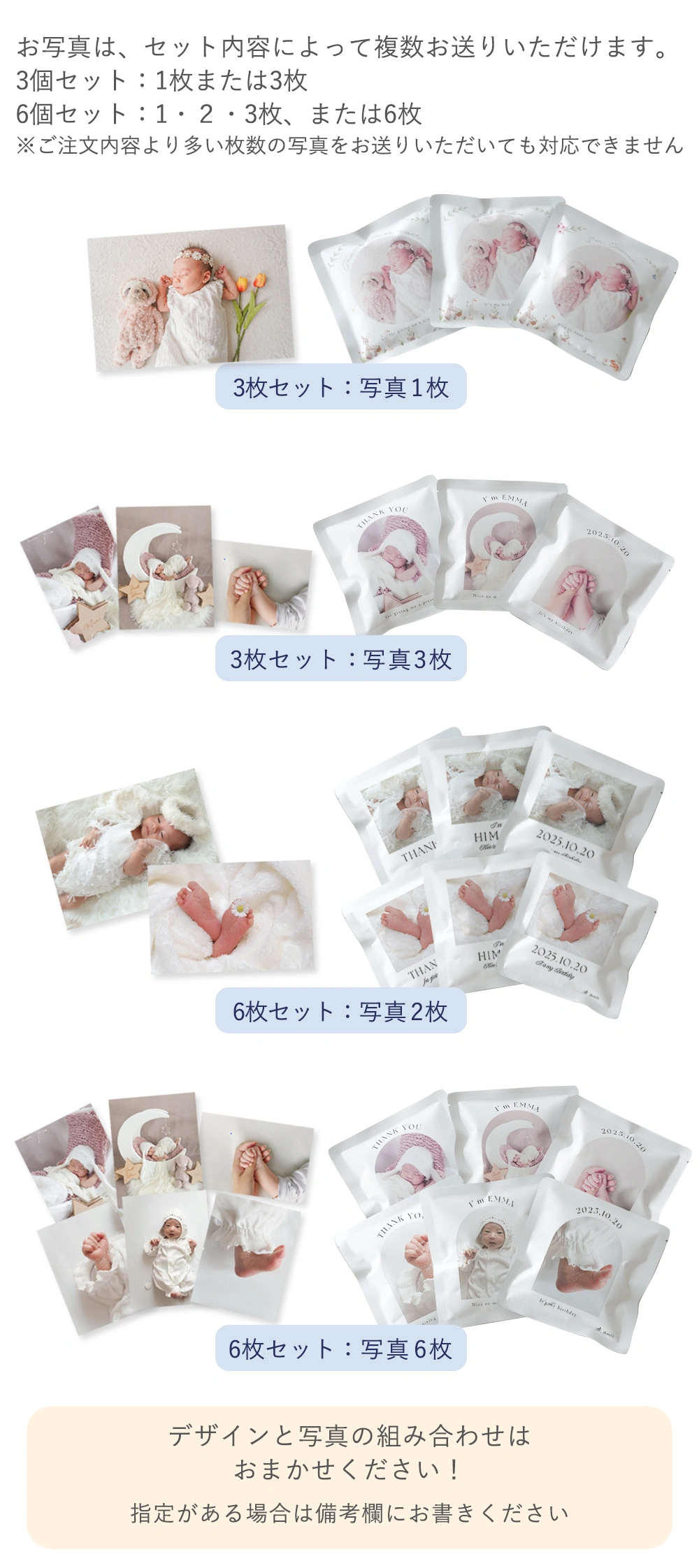 写真の枚数について