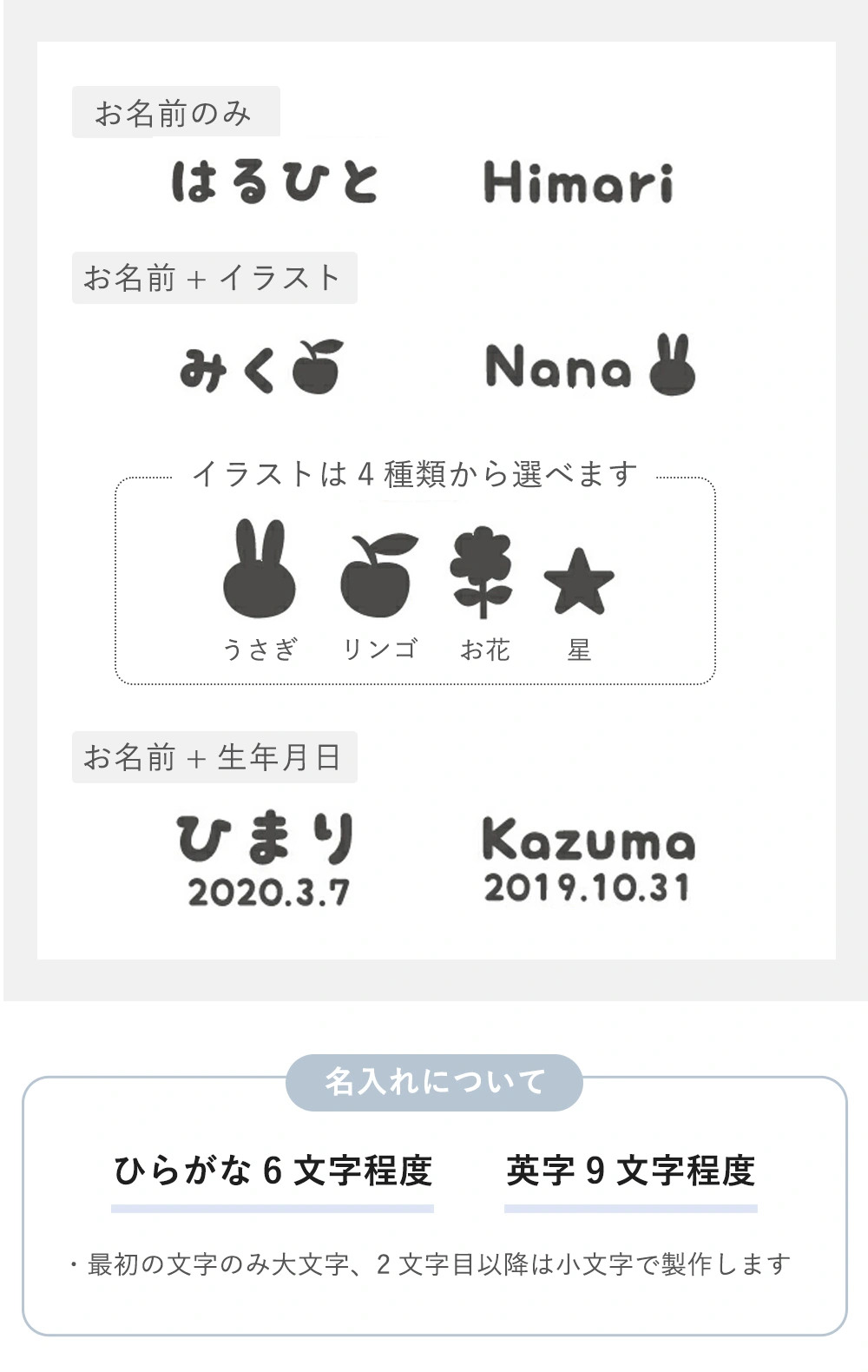 名入れ