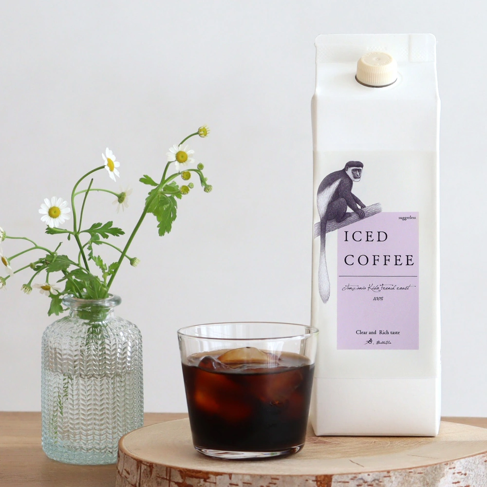 【Cafe Bellevie】ベルビー アイスコーヒー(無糖)1000ml