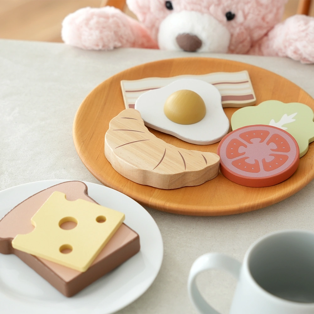 【知育玩具　2歳誕生日】ホップル（HOPPL） モーニングセット おままごと7点セット