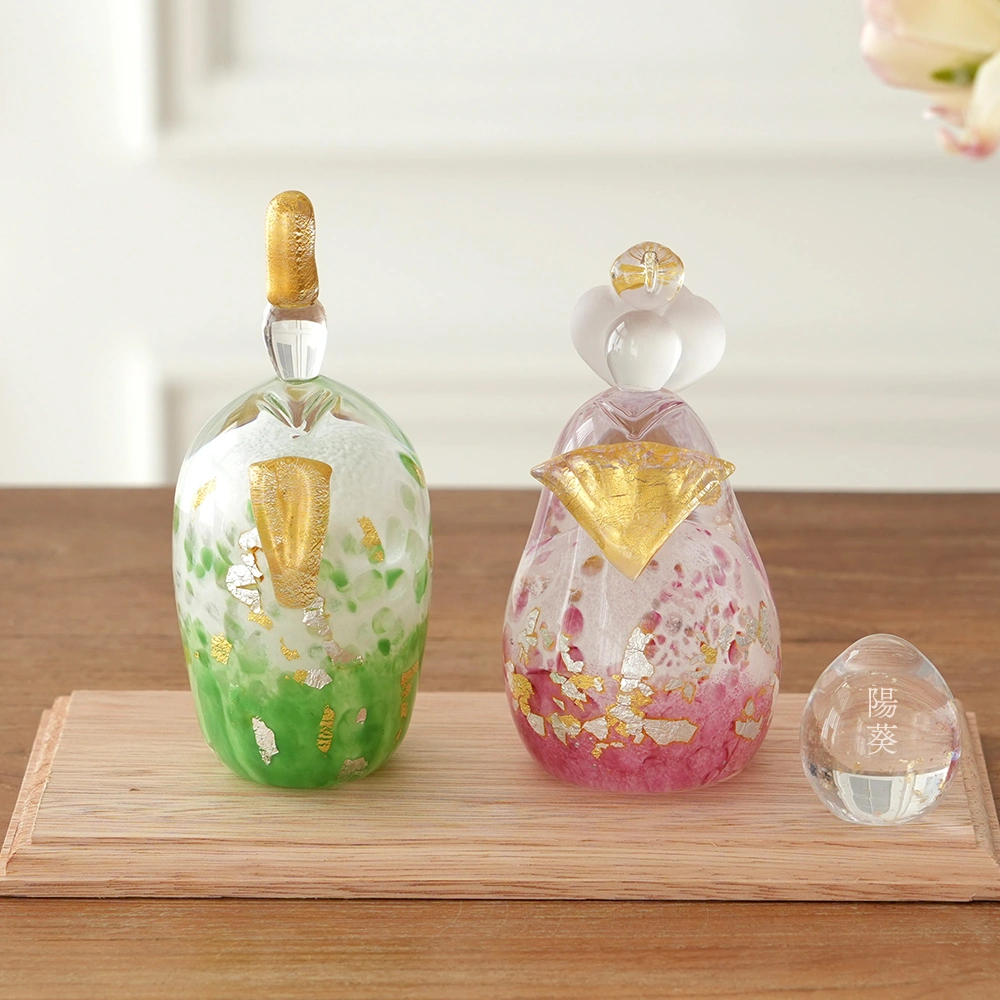 ガラス雛飾り 桜お雛様セット