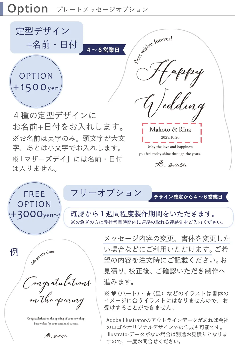 フリーデザインオプション