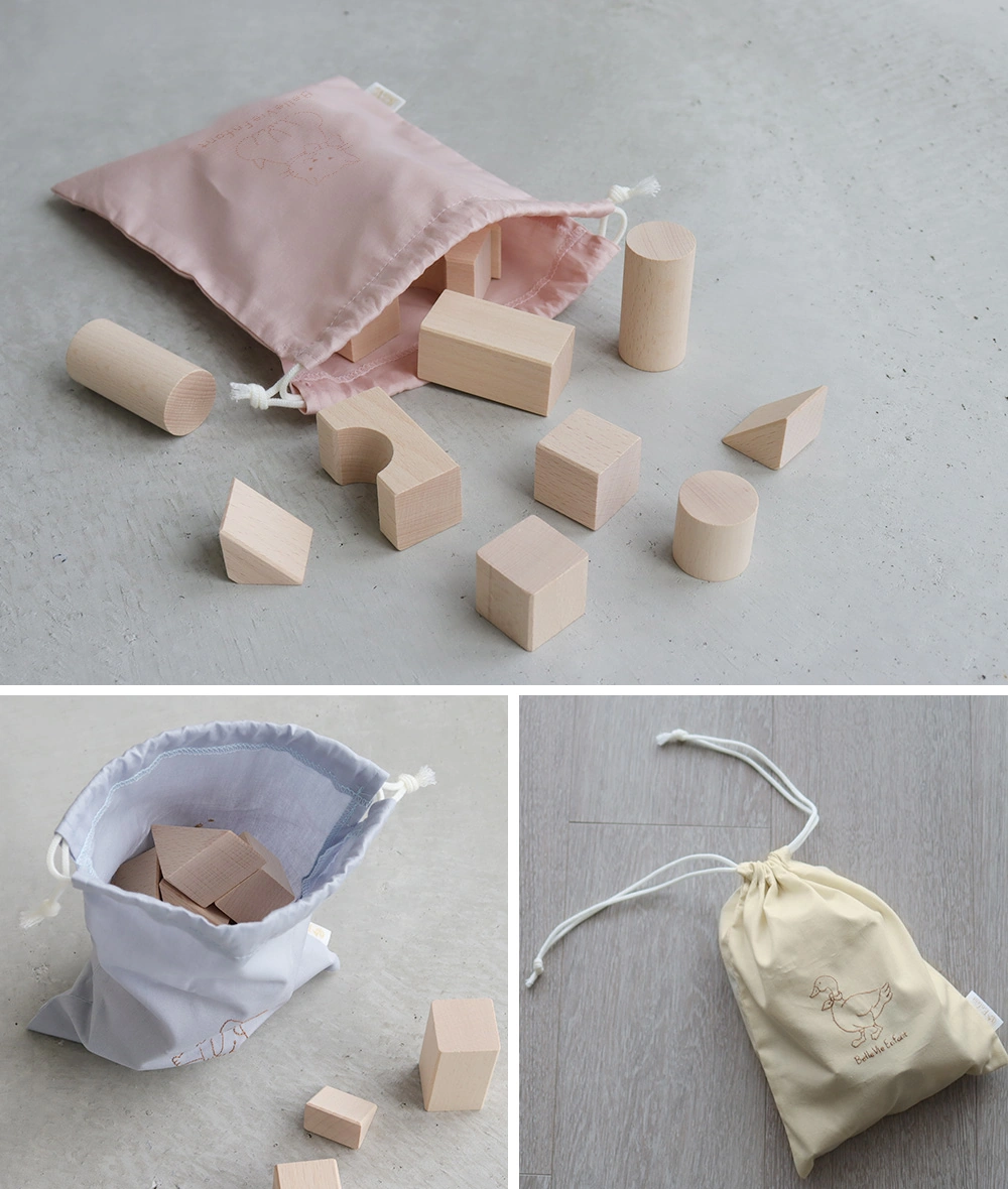 遊んだあとは、お片付けバッグにぽいっ