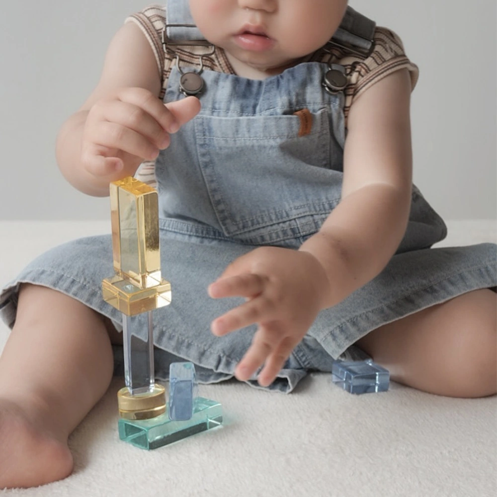 Lumiere Cubes アクリル＆木の積み木 26ピース(日本製)