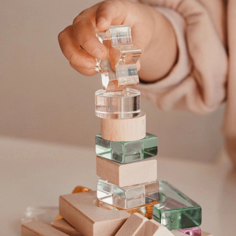 Lumiere Cubes アクリル＆木の積み木 26ピース(日本製)